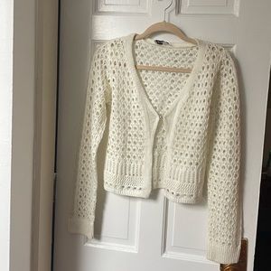Princess Polly cream crochet sweater